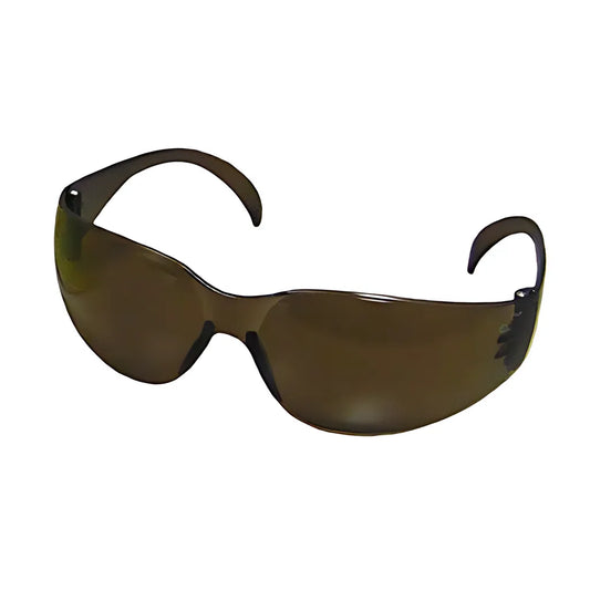 Bouton Optical 250-01-5504 Rimless Safety Glasses With Dark Brown Temple, Dark Brown Lens And Anti-Scratch Coating 250-01-5504-11176