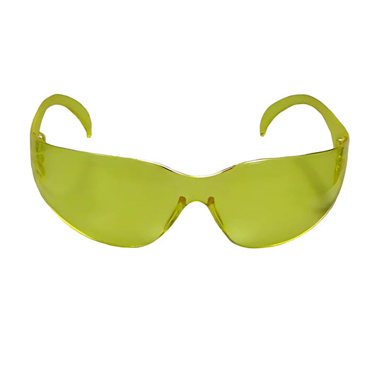 Bouton Optical 250-01-5509 Rimless Safety Glasses With Amber Temple, Amber Lens And Anti-Scratch Coating 250-01-5509-11177