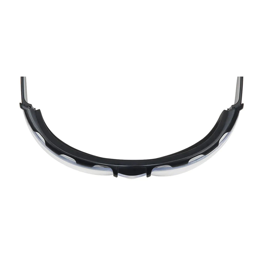 Bouton Optical 250-01-F020 Rimless Safety Glasses With Black Temple, Clear Lens, Foam Padding And Anti-Scratch / Anti-Fog Coating 250-01-F020-11183