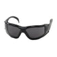 Bouton Optical 250-01-F021 Rimless Safety Glasses With Black Temple, Gray Lens, Foam Padding And Anti-Scratch / Anti-Fog Coating 250-01-F021-11185