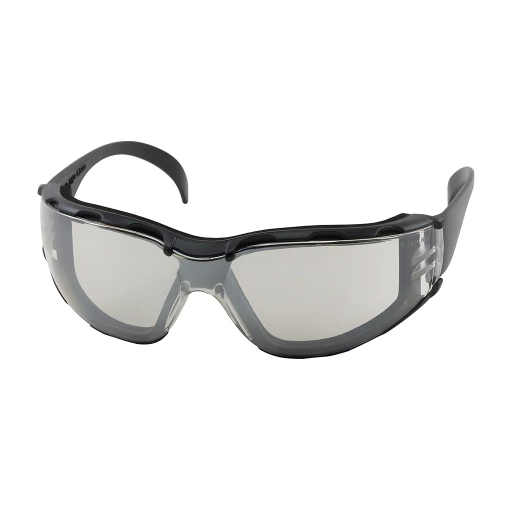 Bouton Optical 250-01-F022 Rimless Safety Glasses With Black Temple, I/O Lens, Foam Padding And Anti-Scratch / Anti-Fog Coating 250-01-F022-11189