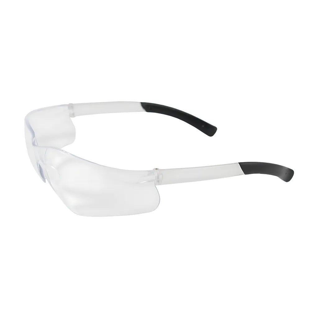 Bouton Optical 250-06-0000 Rimless Safety Glasses With Clear Temple, Clear Lens And Anti-Scratch Coating 250-06-0000-11191