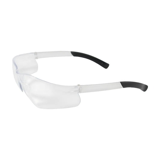 Bouton Optical 250-06-0020 Rimless Safety Glasses With Clear Temple, Clear Lens And Anti-Scratch / Anti-Fog Coating 250-06-0020-11197