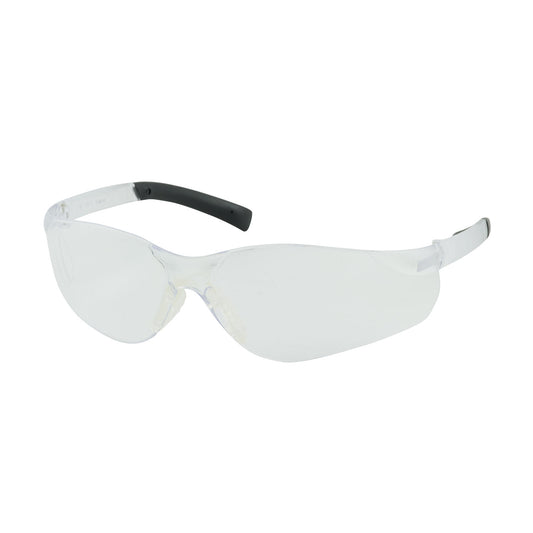 Bouton Optical 250-08-0000 Rimless Safety Glasses with Clear Temple, Clear Lens and Anti-Scratch Coating