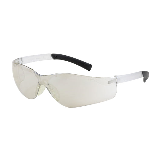 Bouton Optical 250-08-0002 Rimless Safety Glasses with Clear Temple, I/O Lens and Anti-Scratch Coating