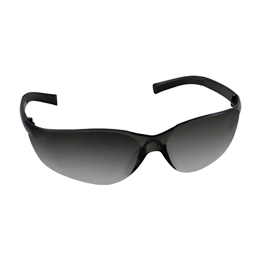 Bouton Optical 250-08-0005 Rimless Safety Glasses With Black Temple, Silver Mirror Lens And Anti-Scratch Coating 250-08-0005-11206