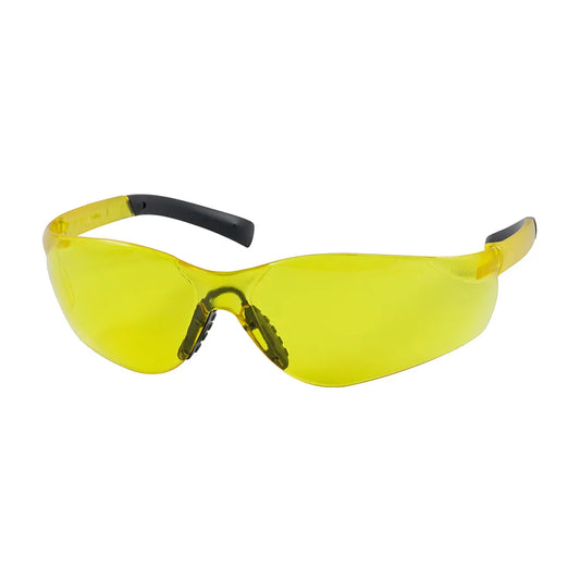 Bouton Optical 250-08-5509 Rimless Safety Glasses With Amber Temple, Amber Lens And Anti-Scratch / Anti-Fog Coating 250-08-5509-11210