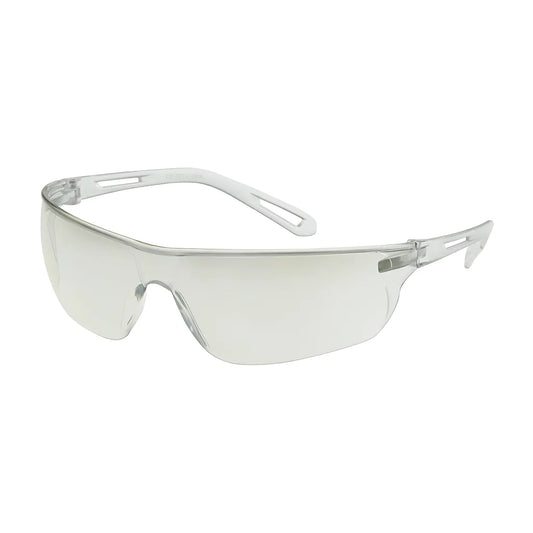 Bouton Optical 250-09-0002 Rimless Safety Glasses With Clear Temple, I/O Lens And Anti-Scratch Coating 250-09-0002-11216