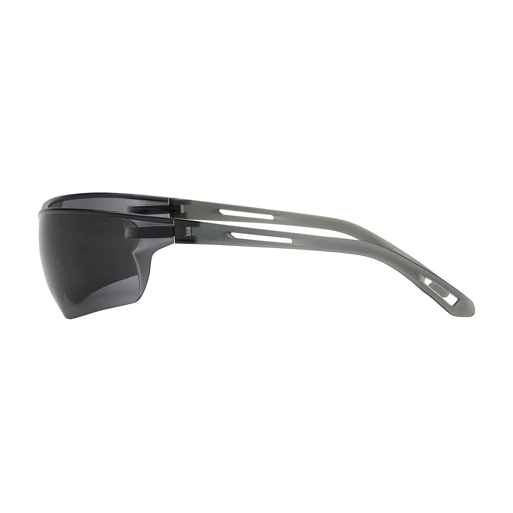 Bouton Optical 250-09-0021 Rimless Safety Glasses With Gray Temple, Gray Lens And  Anti-Scratch / Anti-Fog Coating 250-09-0021-11220
