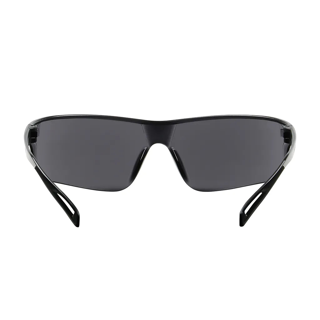 Bouton Optical 250-09-0021 Rimless Safety Glasses With Gray Temple, Gray Lens And  Anti-Scratch / Anti-Fog Coating 250-09-0021-11221