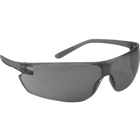 Bouton Optical 250-14-0521 Rimless Safety Glasses With Gray Temple, Gray Lens And Anti-Scratch / Fogless 3Sixty Coating 250-14-0521-11247