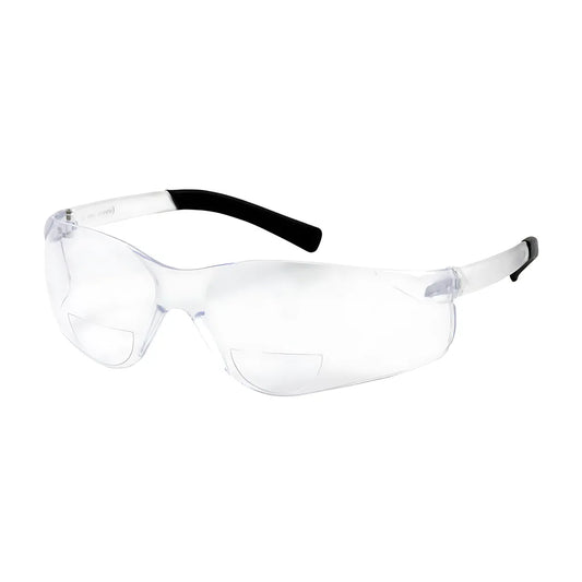 Bouton Optical 250-26-0020 Rimless Safety Readers With Clear Temple, Clear Lens And Anti-Scratch Coating - +2.00 Diopter 250-26-0020-11279