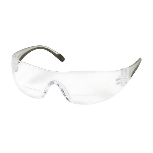 Bouton Optical 250-27-0030 Rimless Safety Readers With Clear Temple, Clear Lens And Anti-Scratch Coating - +3.00 Diopter 250-27-0030-11290