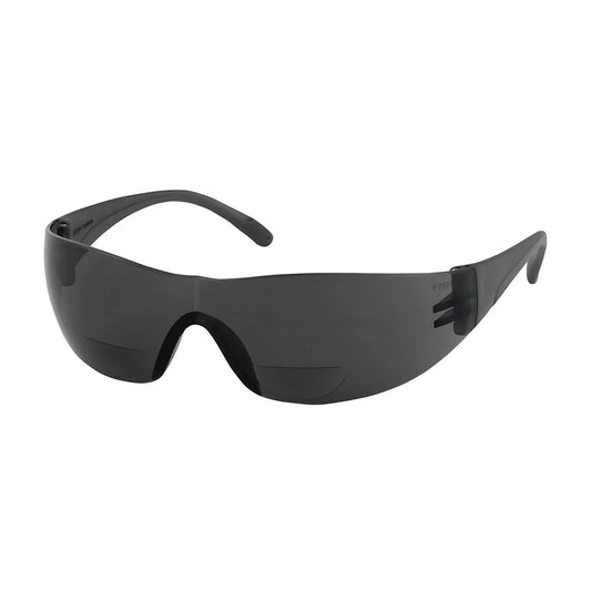 Bouton Optical 250-27-0120 Rimless Safety Readers With Gray Temple, Gray Lens And Anti-Scratch Coating - +2.00 Diopter 250-27-0120-11292