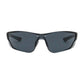 Bouton Optical 250-32-0021 Rimless Safety Glasses With Gloss Black Temple, Gray Lens And Anti-Scratch / Anti-Fog Coating 250-32-0021-11308