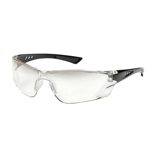 Bouton Optical 250-32-0031 Rimless Safety Glasses With Gloss Black Temple, Gradient Lens And Anti-Scratch / Anti-Fog Coating 250-32-0031-11311