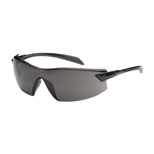 Bouton Optical 250-45-0021 Rimless Safety Glasses With Gray Temple, Gray Lens And Anti-Scratch / Anti-Fog Coating 250-45-0021-11334