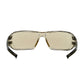 Bouton Optical 250-46-0226 Rimless Safety Glasses With Clear Temple, I/O Blue Lens And Anti-Scratch / Anti-Fog Coating 250-46-0226-11349