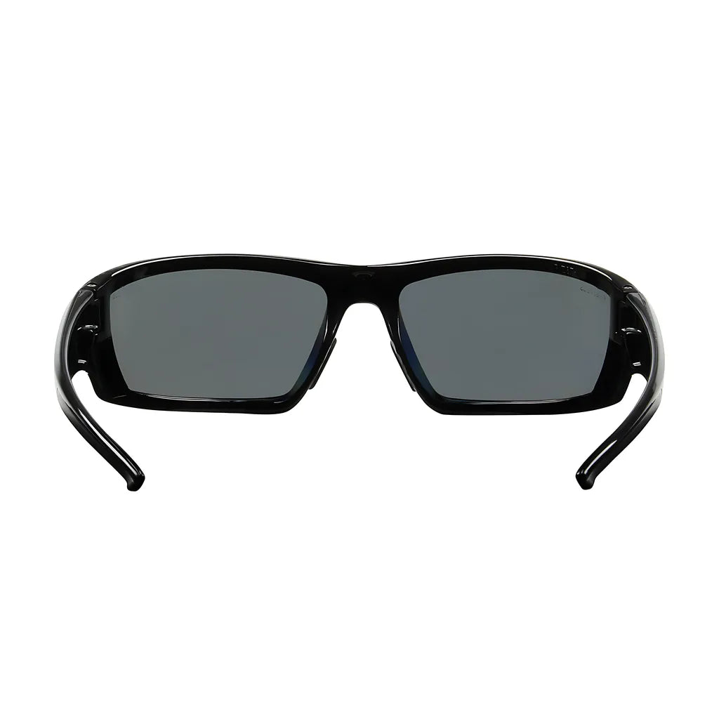 Bouton Optical 250-47-0041 Full Frame Safety Glasses With Black Frame, Polarized Gray Lens And Anti-Scratch / Anti-Fog Coating 250-47-0041-11362