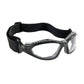 Bouton Optical 250-50-0420 Full Frame Safety Glasses With Black Frame, Foam Padding, Clear Lens And Anti-Scratch / Anti-Fog Coating 250-50-0420-11374