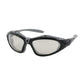 Bouton Optical 250-50-0422 Full Frame Safety Glasses With Black Frame, Foam Padding, I/O Lens And Anti-Scratch / Anti-Fog Coating 250-50-0422-11378