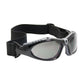 Bouton Optical 250-50-0521 Full Frame Safety Glasses With Black Frame, Foam Padding, Gray Lens And Anti-Scratch / Fogless 3Sixty Coating 250-50-0521-11389