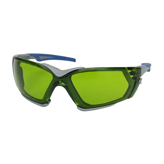 Bouton Optical 250-54-0024 Rimless Safety Glasses With Gray Frame, Ir Filter Shade 1.7 Lens, Foam Padding And Anti-Fog Coating 250-54-0024-11407