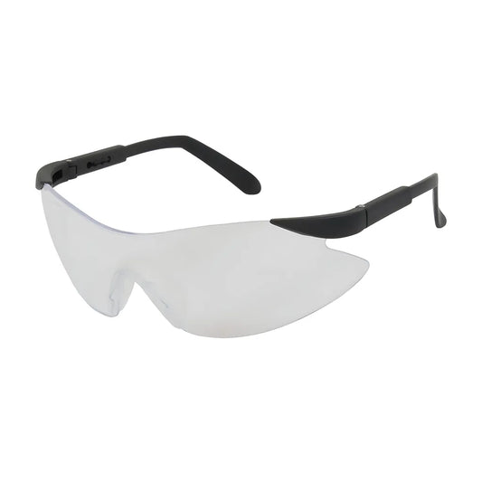 Bouton Optical 250-92-0000 Rimless Safety Glasses With Black Temple, Clear Lens And Anti-Scratch Coating 250-92-0000-11426