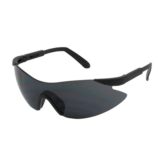 Bouton Optical 250-92-0001 Rimless Safety Glasses With Black Temple, Gray Lens And Anti-Scratch Coating 250-92-0001-11427