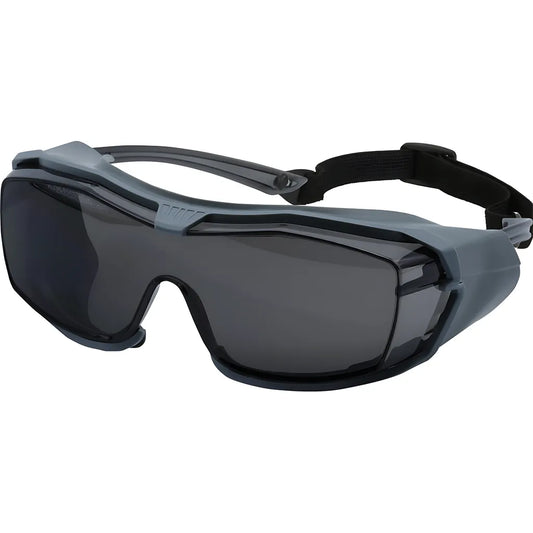 Bouton Optical 250-96-1551 Otg Safety Glasses With Rubber Gasket, Headband, Gray Lens And Fogless 3Sixty Coating 250-96-1551-11435