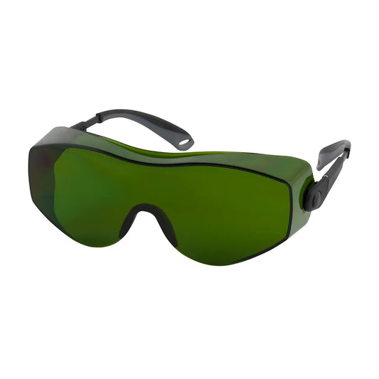 Bouton Optical 250-98-0013 Otg Rimless Safety Glasses With Black / Gray Temple, Ir Filter Shade 3.0 Lens And Anti-Scratch Coating 250-98-0013-11438