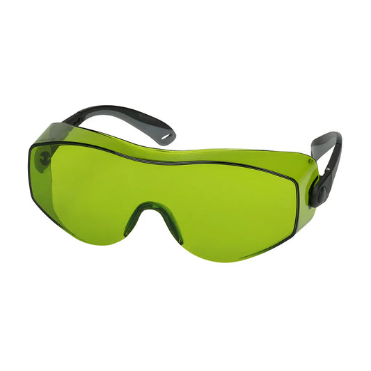 Bouton Optical 250-98-0024 Otg Rimless Safety Glasses With Black / Gray Temple And Ir Filter Shade 1.7 Lens And Anti-Scratch / Anti-Fog Coating 250-98-0024-11440
