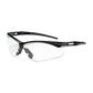 Bouton Optical 250-An-10111 Semi-Rimless Safety Glasses With Black Frame, Clear Lens And Anti-Scratch / Anti-Fog Coating 250-AN-10111-11449