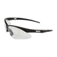 Bouton Optical 250-An-10111 Semi-Rimless Safety Glasses With Black Frame, Clear Lens And Anti-Scratch / Anti-Fog Coating 250-AN-10111-11450