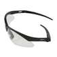 Bouton Optical 250-An-10111 Semi-Rimless Safety Glasses With Black Frame, Clear Lens And Anti-Scratch / Anti-Fog Coating 250-AN-10111-11451