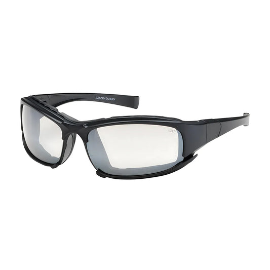 Bouton Optical 250-Ce-10092 Full Frame Safety Glasses With Black Frame, Rubber Foam Padding, I/O Lens And Anti-Scratch / Anti-Fog Coating 250-CE-10092-11503