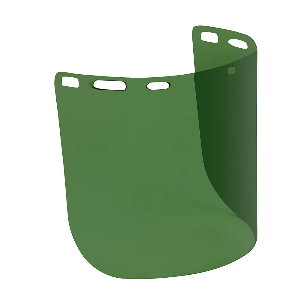 Bouton Optical 251-01-7311 Uncoated Polycarbonate Safety Visor - Medium Green Tint 251-01-7311-11565