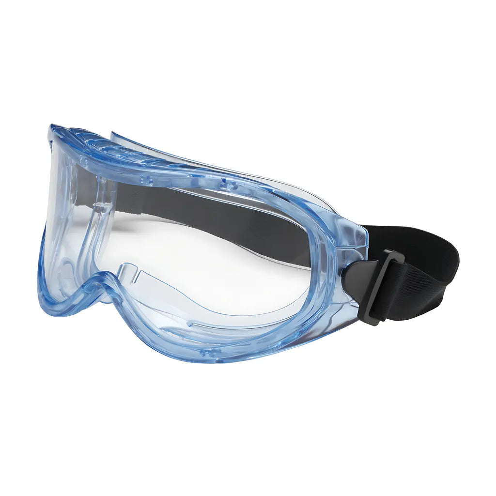 Bouton Optical 251-5300-000 Indirect Vent Goggle With Light Blue Body, Clear Lens And Anti-Scratch Coating 251-5300-000-11576