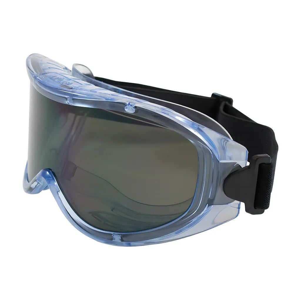 Bouton Optical 251-5300-402 Indirect Vent Goggle With Light Blue Body, Grey Lens And Anti-Scratch / Anti-Fog Coating 251-5300-402-11580