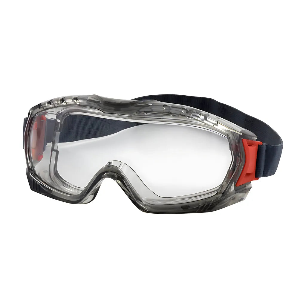 Bouton Optical 251-60-0020 Indirect Vent Goggle With Gray Body, Clear Lens And Anti-Scratch / Fogless 3Sixty Coating 251-60-0020-11583