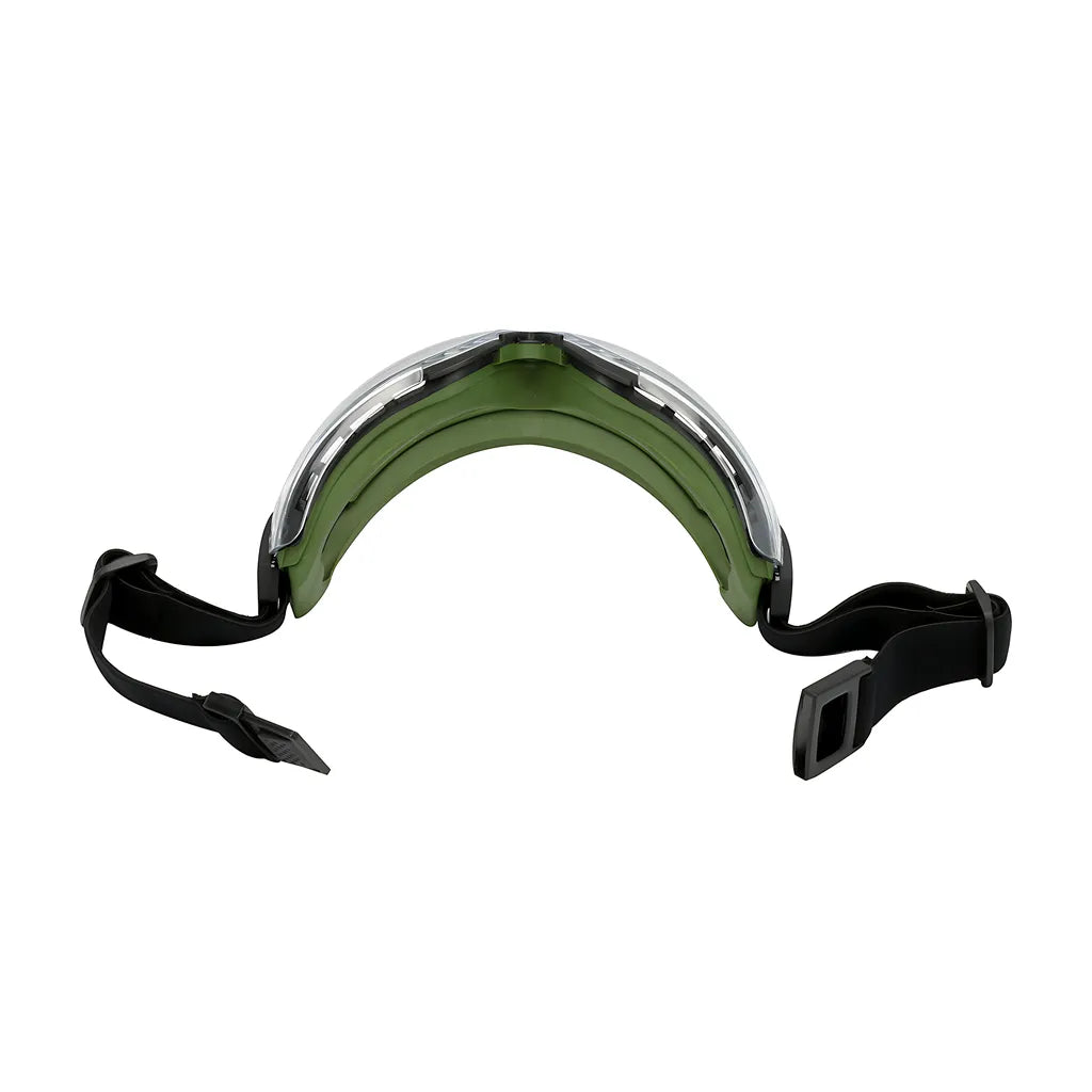 Bouton Optical 251-63-0520 Indirect Vent Goggle With Green Body, Clear Lens And Fogless 3Sixty Coating  - Elastic Strap 251-63-0520-11589