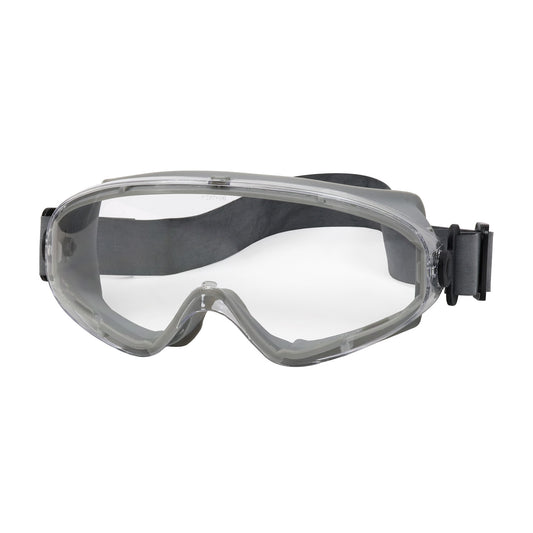 Bouton Optical 251-80-0020-RHB Indirect Vent Goggle with Light Gray Body, Clear Lens and Anti-Scratch / Anti-Fog Coating  - Neoprene Strap