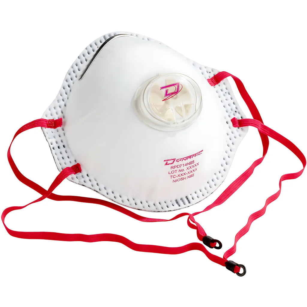 Dynamic 270-Rpd714N95 Deluxe N95 Disposable Respirator With Valve - 10 Pack 270-RPD714N95-11800