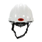 Jsp 280-Ahs240V-10 Vented, Type Ii Linesman Hard Hat With Hdpe Shell, Eps Impact Liner, Polyester Suspension, Wheel Ratchet Adjustment And 4-Point Chin Strap 280-AHS240V-10-11867