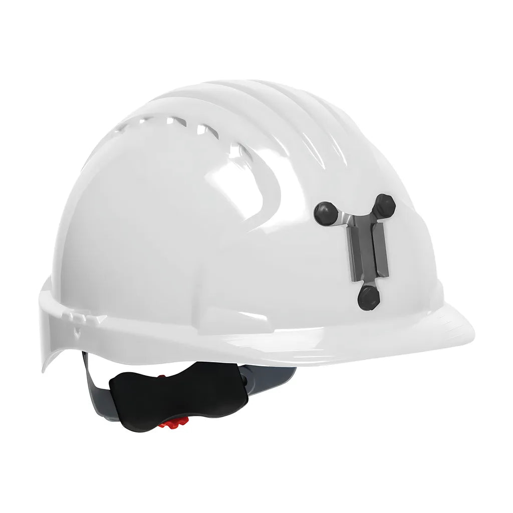 Jsp 280-Ev6151M-10 Standard Brim Mining Hard Hat With Hdpe Shell, 6-Point Polyester Suspension And Wheel Ratchet Adjustment 280-EV6151M-10-11914