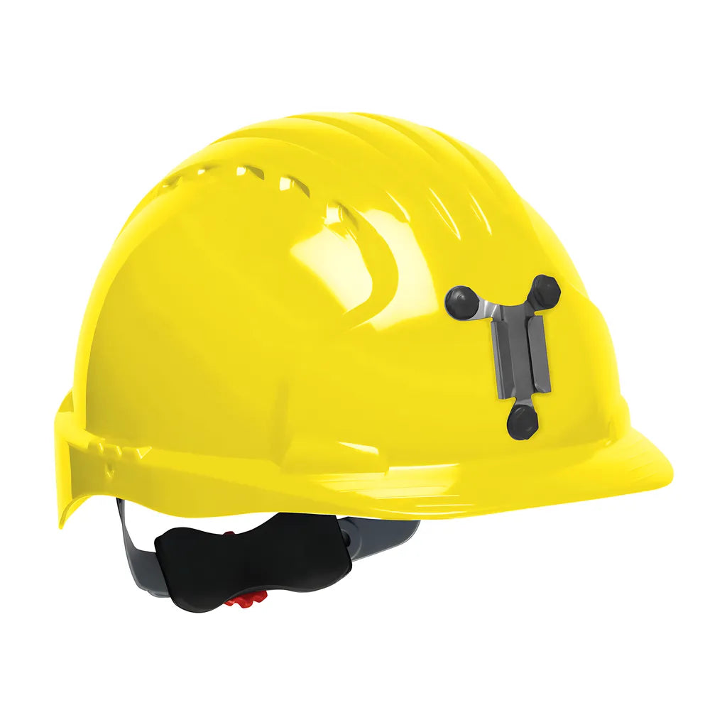 Jsp 280-Ev6151M-20 Standard Brim Mining Hard Hat With Hdpe Shell, 6-Point Polyester Suspension And Wheel Ratchet Adjustment 280-EV6151M-20-11915