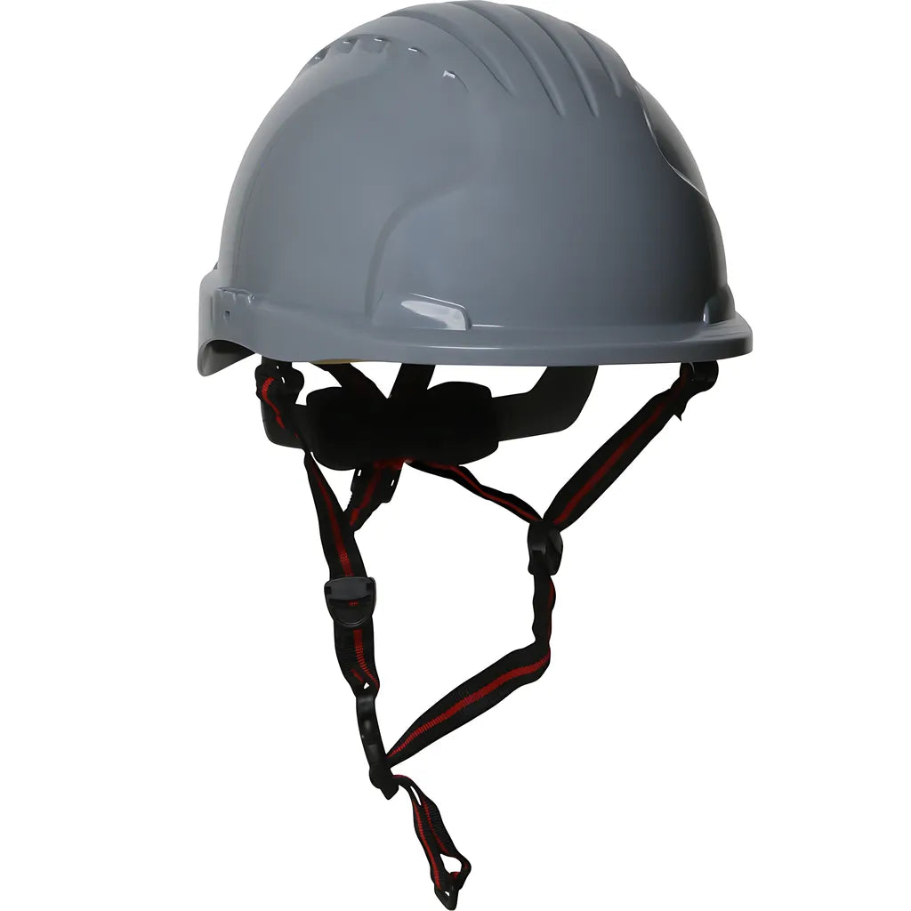 Jsp 280-Ev6151S-Ch-40 Short Brim Safety Helmet With Hdpe Shell, 4-Point Chinstrap, 6-Point Suspension And Wheel Ratchet Adjustment 280-EV6151S-CH-40-11927