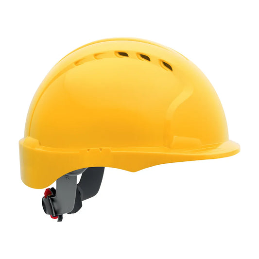 Jsp 280-Ev6151Sv-20 Vented, Short Brim Hard Hat With Hdpe Shell, 6-Point Polyester Suspension And Wheel Ratchet Adjustment 280-EV6151SV-20-11932