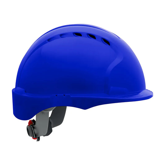 Jsp 280-Ev6151Sv-50 Vented, Short Brim Hard Hat With Hdpe Shell, 6-Point Polyester Suspension And Wheel Ratchet Adjustment 280-EV6151SV-50-11929