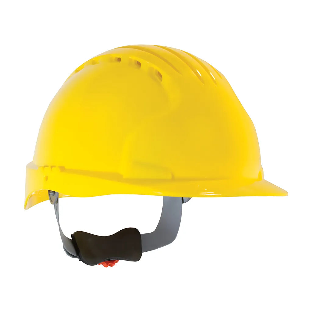 Jsp 280-Ev6151V-20 Standard Brim, Vented Hard Hat With Hdpe Shell, 6-Point Polyester Suspension And Wheel Ratchet Adjustment 280-EV6151V-20-11944